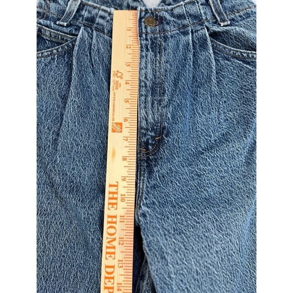 Vintage Levis Brown Tab 573 Ladies Jeans High Waist Pleated Front Size 7 - Picture 15 of 16